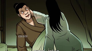 神秘画卷里竟然有妩媚女人，夜里出来勾引男人将其榨干
