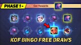 Free 18× Draw KOF BINGO Lottery || What's Your Free Draws || Event KOF Bingo 2022 MLBB
