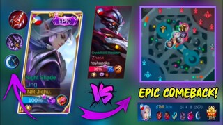 THIS IS HOW YOU SHUTDOWN ENEMIES WITH LING! + EPIC COMEBACK GAMEPLAY | MOST INTENSE MATCH WITH LING!