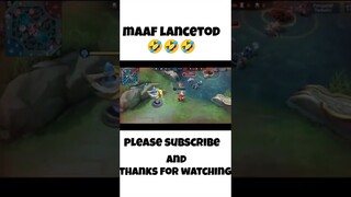 Tank rusuh 😁😁 maaf lancetod - mobile legends #mobilelegends #video #shorts #mlbb