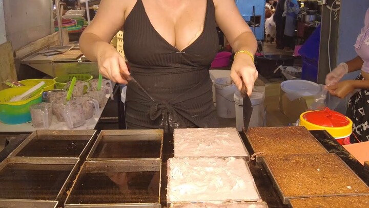 Delicious Coconut Cake - Thailand Street Food Pattaya