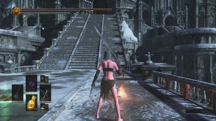 Dark Souls 3 Flange Greatsword Combat Skills Demonstration