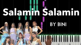 Salamin Salamin by BINI piano cover + sheet music & lyrics