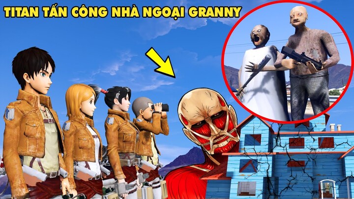 GTA 5 Bảo Vệ Ngôi Nhà Mới Của Ngoại GRANNY Thoát Khỏi Cuộc Tấn Công Của Đám Titan COLOSSAL Khổng Lồ