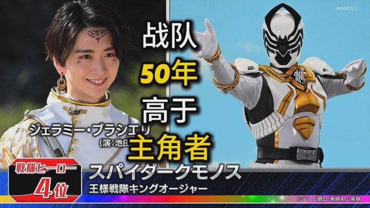 【超级战队50周年大投票】有哪些人，人气高于自己主角？