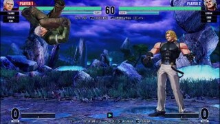 KOF15　チャンピオンvsチャンピオン　オメガルガールvs社　めくり空中弱キックが有効　新たなオメガルガールスタイル