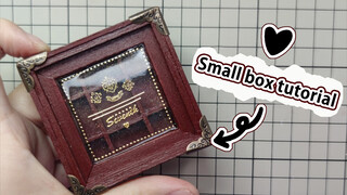 Miniature Vintage Box for Dollhouse