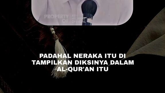 kok bisa neraka di buat candaan, padahal neraka itu ancaman yang mengerikan.