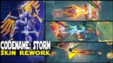 CODENAME STORM REWORK NEW ENTRANCE ANIMATION AND SKILL EFFECTS GAMEPLAY MOBILE LEGENDS SABER LEGEND!