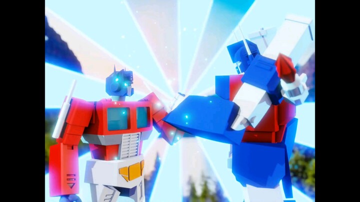 Transformers - Optimus Prime puts on Ultra Magnus' clothes and turns into a fashion expert in second