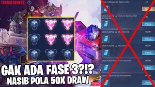 WADUH! GAK ADA FASE 3 TRANSFORMERS YA?!? BAGAIMANA NASIB YANG DAPAT 50x GACHA?!? MOBILE LEGENDS