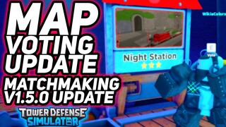 MAP VOTE UPDATE - NOVEMBER v1.5.0 UPDATE - Tower Defense Simulator