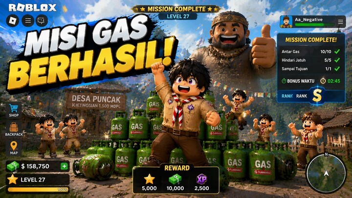 Berhasil! Misi Kemanusiaan Gas di Roblox Tamat