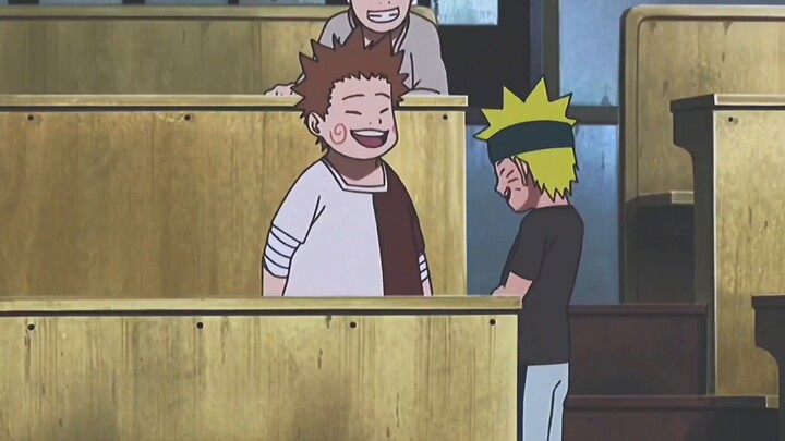Kebersamaan Shikamaru dan Choji memberikan sentuhan kehangatan pada Naruto di masa kecilnya.
