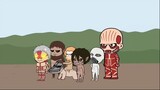 Titan Shifter Playing SQUID GAME - Chibi AOT - Squid Game Animation