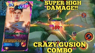 super high damage crazy combo gusion ~ gusion montage