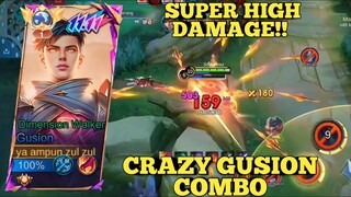 super high damage crazy combo gusion ~ gusion montage