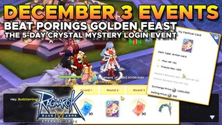 CRYSTAL MYSTERY & BEAT PORINGS GOLDEN FEAST EVENT - RAGNAROK MOBILE