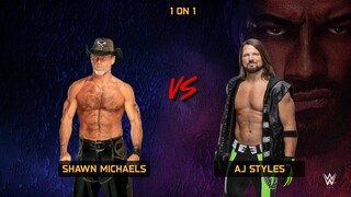 wwe 2k25 Netflix edition shawn Michaels vs aj styles