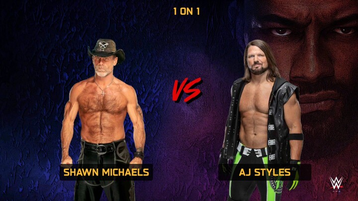 wwe 2k25 Netflix edition shawn Michaels vs aj styles