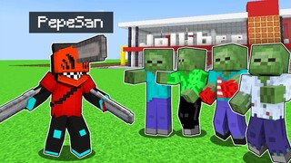 I Survived 24 Hours as CHAINSAW MAN in Minecraft