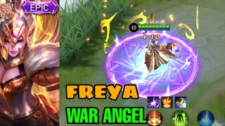 FREYA'S WAR ANGEL EPIC SKIN ANIMATION AND SKILLS | Mobile Legends Bang Bang