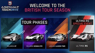 ASPHALT 9: LEGENDS - British Tour Season Initial Update