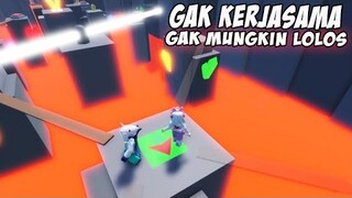 GAK KERJASAMA GAK MUNGKIN LOLOS!! TWO PLAYER OBBY ROBLOX INDONESIA