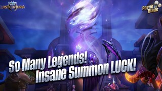 INSANE LUCK Summoning! So MANY LEGEND units! Summoners War Lost Centuria