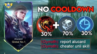 WHEN GLOBAL ALUCARD ABUSE THIS NEW COOLDOWN EMBLEM AND BUILD IN SOLO RANKED GAME!! (must try)