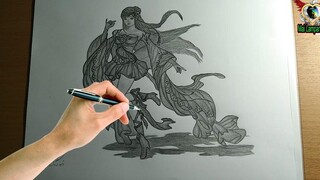 วาดรูปการ์ตูน EP2 การสร้างโมเดลร่างภาพ3มิติ วาดรูปอนิเมะชั่น สอนวาดรูป วาดรูป3มิติ วาดรูปด้วยดินสอ