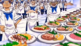 วันพีช - ซันจิโชว์การทำอาหาร ให้ทหารเรือดู