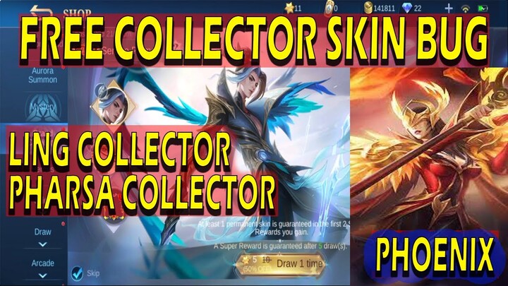 LING AND PHARSA COLLECTOR SKIN BUG TUTORIAL | GRAND COLLECTION EVENT | MLBB