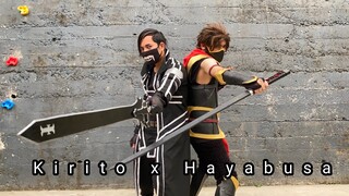 Cosplay At Kalimpong .. Hayabusa x Kirito🔥#mlbb #swordartonline