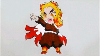 drawing rengoku (sang donat api)