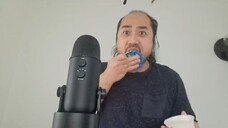 ASMR MYSTERIOUS GUY PLATE LICKING GREEK YOGHURT