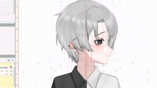 自制90度侧脸高可动性live2d工程展示