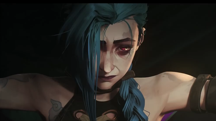 jinx use her ulti: league of legends arcane