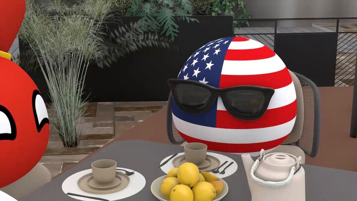 Everyone else was invited, but the street kid insisted on joining. [Polandball]