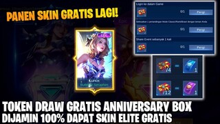 TOKEN DRAW GRATIS ANNIVERSARY BOX! DIJAMIN DAPAT SKIN ELITE GRATIS! KALAU HOKI BISA DAPAT SKIN EPIC