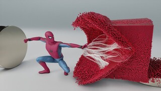 SPIDERMAN vs MAGNETIC BALLS