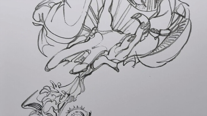 A picture that so many people have drawn—let me give it a try too.