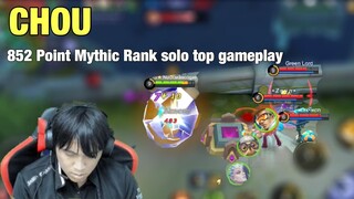 852 Point K2 Zoro Chou solo top gameplay | Mythic rank gameplay [K2 Zoro]