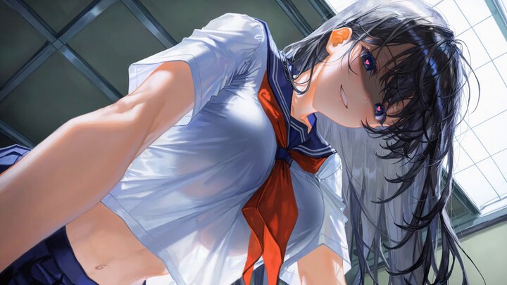 [Reverse Bull/Sister-in-Law] It's exciting to be able to look down at my brother who is trembling li