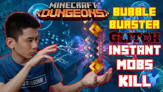 Bubble Burster Glitch, Instant Mobs Kill & How to make it Works! Minecraft Dungeons