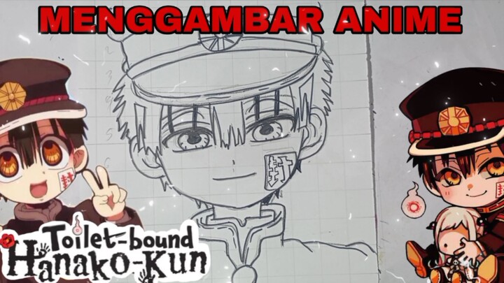 menggambar anime toilet-bound hanako-kun