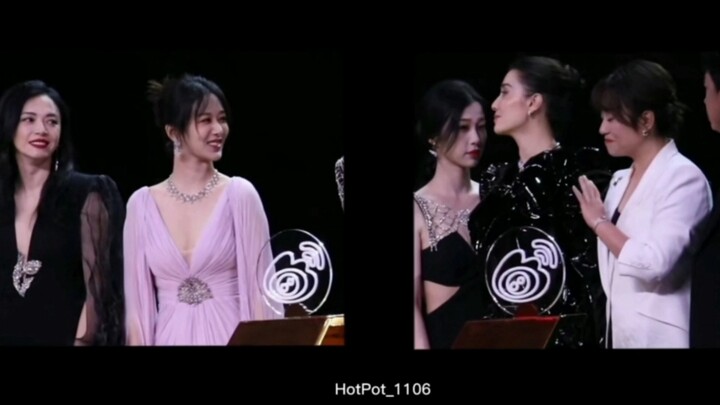[Yang Zi] Saying hello to Sister Ma Li and chatting about new perspectives with Sister Shishi, she i