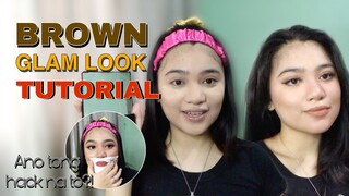 BROWN GLAM LOOK TUTORIAL! 🤎