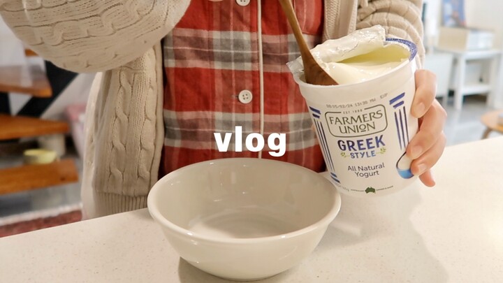 VLOG 45: A Lazy Weekend at Home — Sleeping In, Making Breakfast, Grocery Shopping on Sale, Cozy Solo