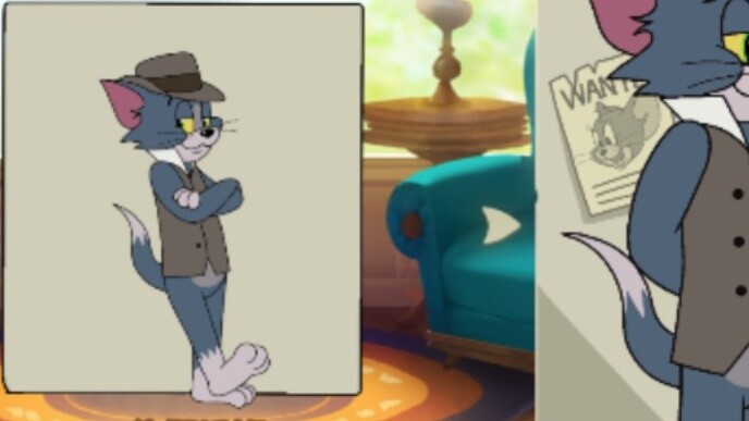 Tom and Jerry Mobile Game: Skills Demonstration of Self-made Character Detective Tom